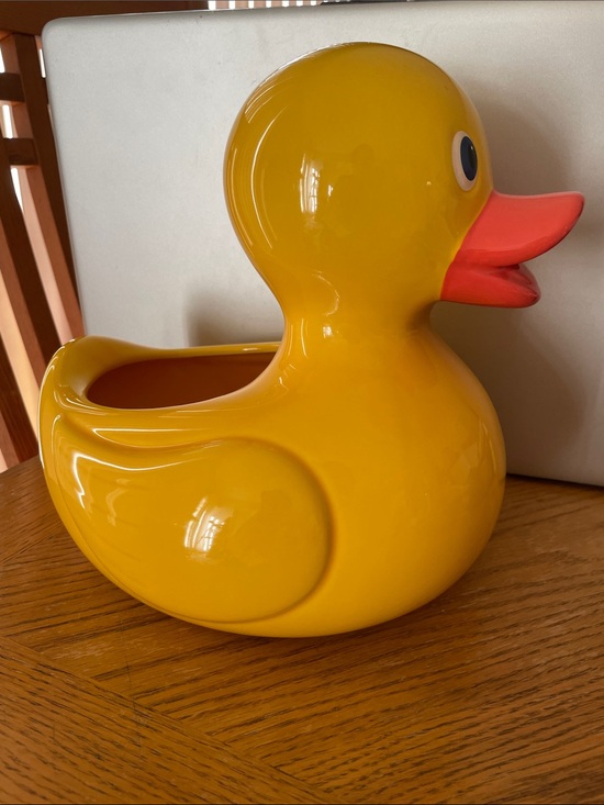 Teleflora Other - Teleflora Yellow Rubber Duck Ceramic Planter Vase Flower Pot Nursery Decor NEW